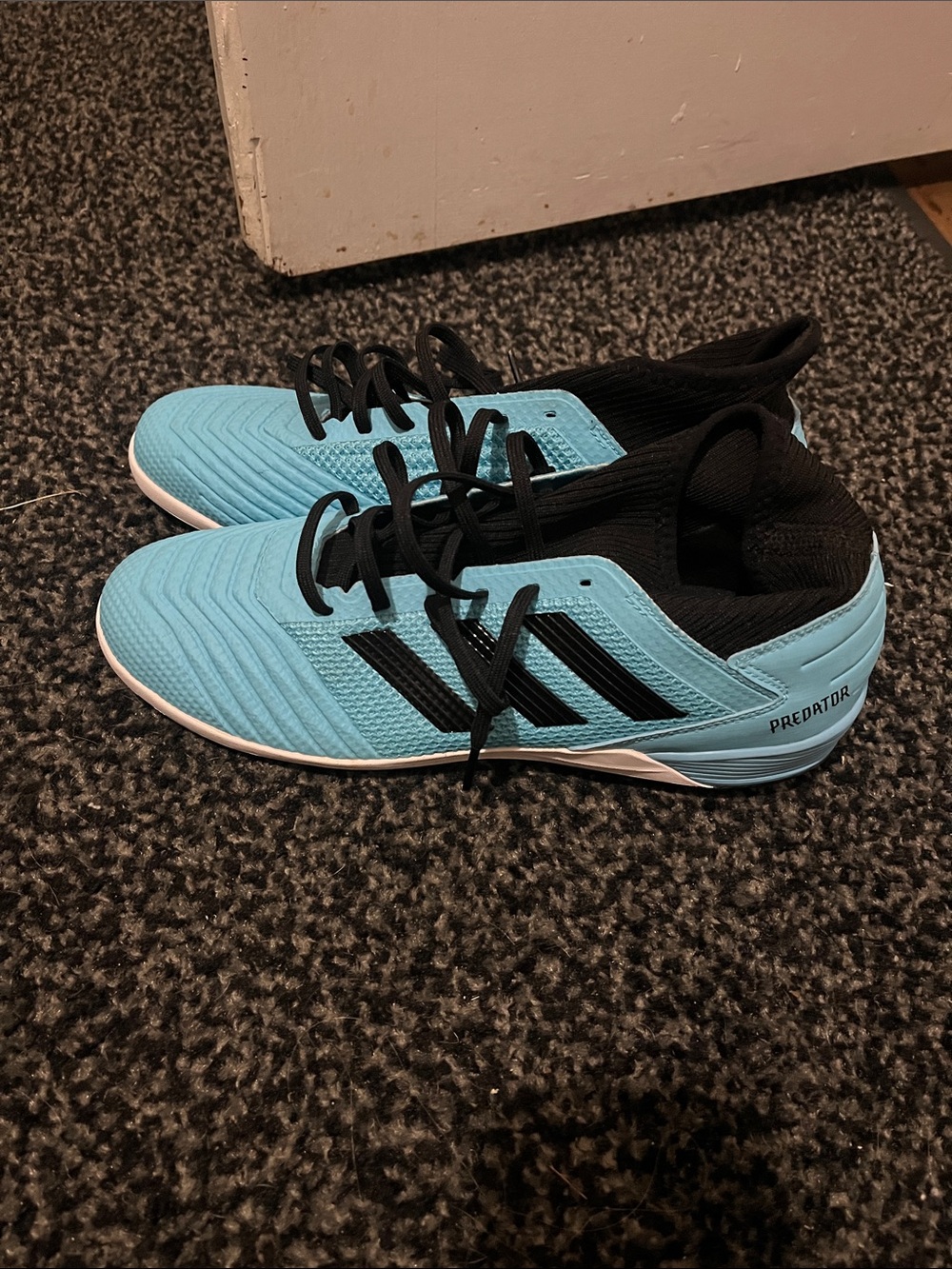 adidas Predator Indoor Soccer Shoes - Aqua & Black